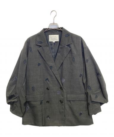 中古・古着通販】Ameri (アメリ) FLOWER PAPA JACKET グレー サイズ:M