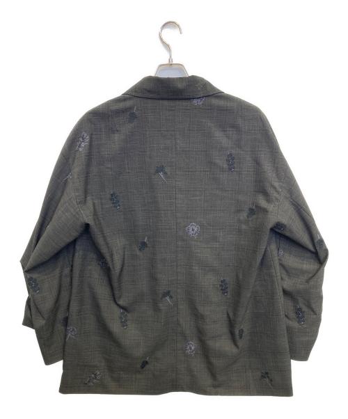 Ameri（アメリ）Ameri (アメリ) FLOWER PAPA JACKET グレー サイズ:Mの古着・服飾アイテム