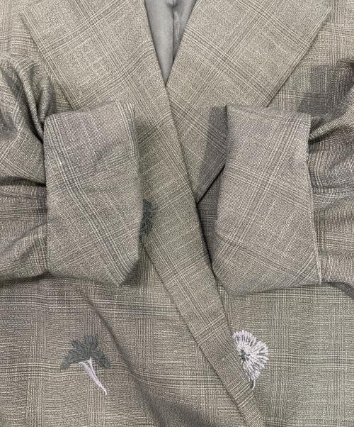 Ameri（アメリ）Ameri (アメリ) FLOWER PAPA JACKET グレー サイズ:Mの古着・服飾アイテム