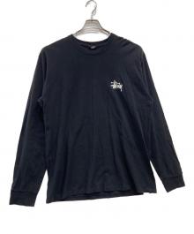 stussy（ステューシー）の古着「ロゴプリントTシャツ」｜ブラック