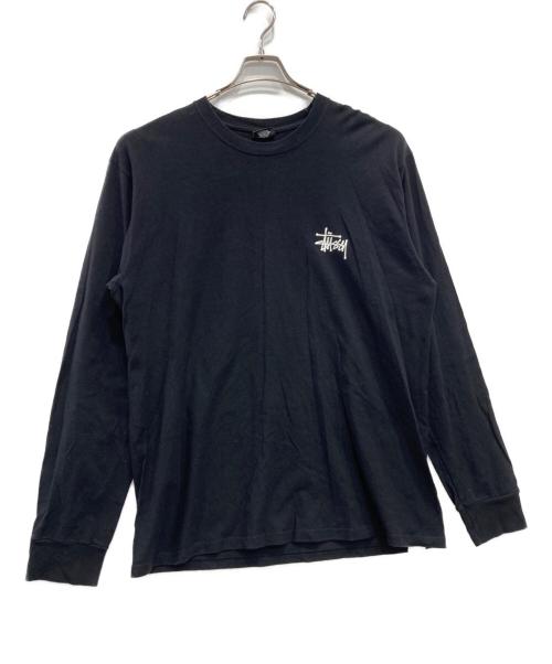 stussy（ステューシー）stussy (ステューシー) ロゴプリントTシャツ ブラック サイズ:Lの古着・服飾アイテム