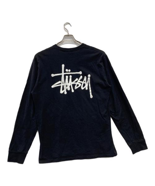stussy（ステューシー）stussy (ステューシー) ロゴプリントTシャツ ブラック サイズ:Lの古着・服飾アイテム