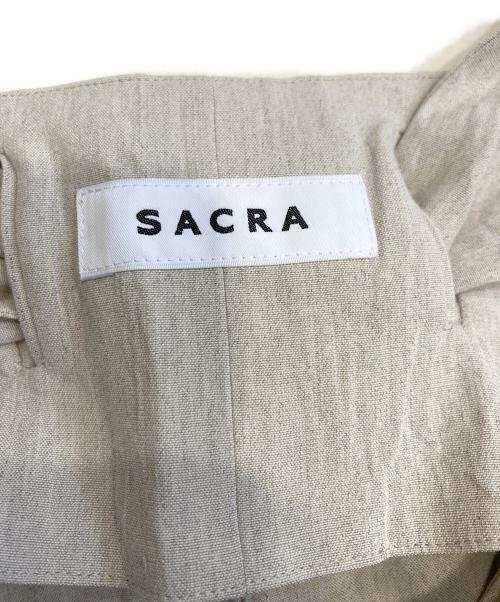 SACRA（サクラ）SACRA (サクラ) リネン混ロングジャンパースカート ベージュ サイズ:38の古着・服飾アイテム