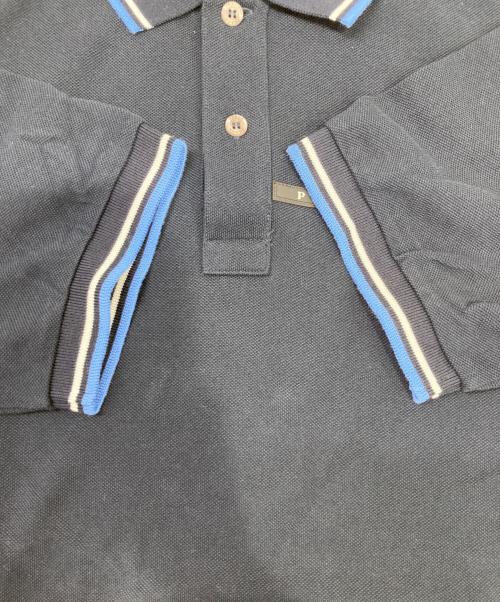 PRADA（プラダ）PRADA (プラダ) ポロシャツ ネイビー サイズ:XLの古着・服飾アイテム