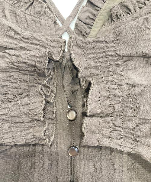 COCODEAL（ココディール）COCODEAL (ココディール) バックシャンチェックワンピース ブラウン サイズ:1の古着・服飾アイテム
