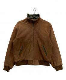 L.L.Bean（エルエルビーン）の古着「ヌバックレザージャケット」｜ブラウン×グリーン