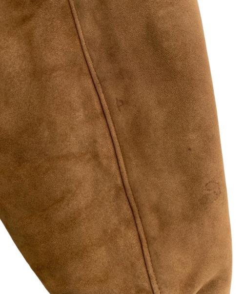 L.L.Bean（エルエルビーン）L.L.Bean (エルエルビーン) ヌバックレザージャケット ブラウン×グリーン サイズ:Lの古着・服飾アイテム