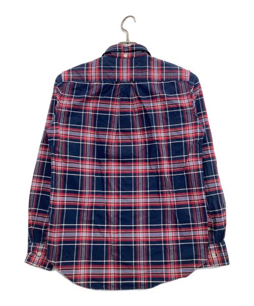 stussy（ステューシー）stussy (ステューシー) ボタンダウンシャツ ネイビー×レッド サイズ:Sの古着・服飾アイテム