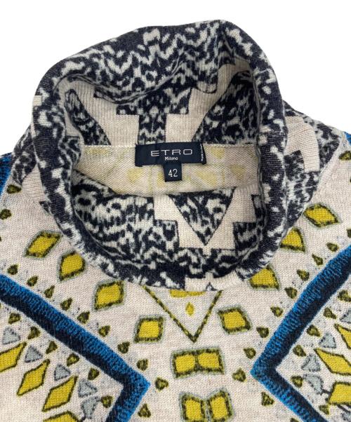 ETRO（エトロ）ETRO (エトロ) ニットワンピース ベージュ サイズ:42の古着・服飾アイテム