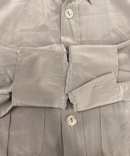 POLO RALPH LAUREN（ポロ・ラルフローレン）POLO RALPH LAUREN (ポロ・ラルフローレン) シルクシャツワンピース カーキ サイズ:2の古着・服飾アイテム
