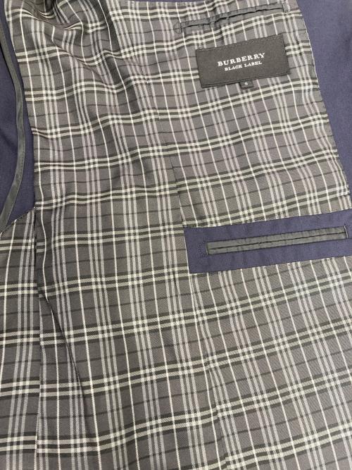 BURBERRY BLACK LABEL（バーバリーブラックレーベル）BURBERRY BLACK LABEL (バーバリーブラックレーベル) 裏ノバチェックテーラードジャケット ネイビー サイズ:Sの古着・服飾アイテム