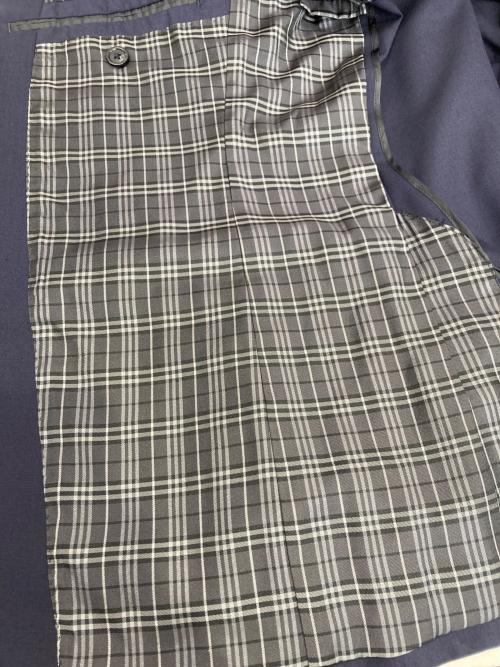 BURBERRY BLACK LABEL（バーバリーブラックレーベル）BURBERRY BLACK LABEL (バーバリーブラックレーベル) 裏ノバチェックテーラードジャケット ネイビー サイズ:Sの古着・服飾アイテム