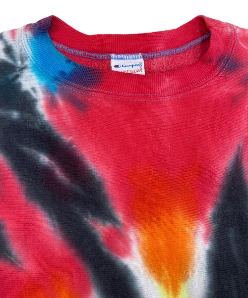 Champion REVERSE WEAVE（チャンピオン リバース ウィーブ）Champion REVERSE WEAVE (チャンピオン リバース ウィーブ) タイダイ染めクルーネックスウェット マルチカラー サイズ:XLの古着・服飾アイテム