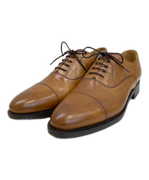 Berwick 1707（バーウィック1707）berwick 1707 (バーウィック1707) ストレートチップシューズ ベージュ サイズ:28の古着・服飾アイテム