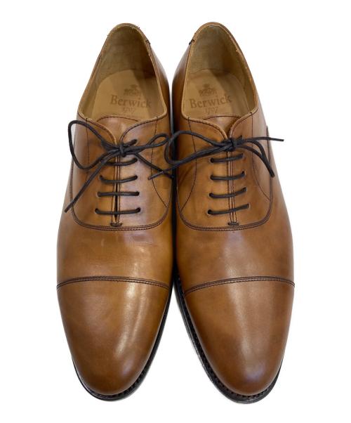 Berwick 1707（バーウィック1707）berwick 1707 (バーウィック1707) ストレートチップシューズ ベージュ サイズ:28の古着・服飾アイテム