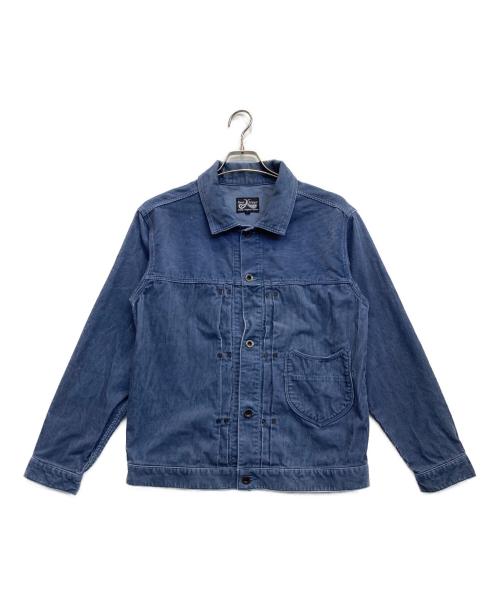 DRESS HIPPY（ドレスヒッピー）DRESS HIPPY (ドレスヒッピー) 1stタイプコーデュロイジャケット ブルー サイズ:Lの古着・服飾アイテム