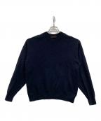 CABANキャバン）の古着「コットンカシミヤクルーネックプルオーバーニット」｜ネイビー