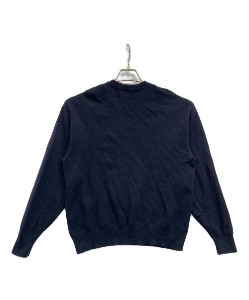 CABAN（キャバン）CABAN (キャバン) コットンカシミヤクルーネックプルオーバーニット ネイビー サイズ:Sの古着・服飾アイテム