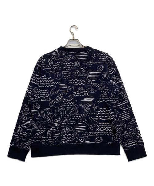 KENZO（ケンゾー）KENZO (ケンゾー) マーメイドウェーブロゴスウェット ネイビー サイズ:XLの古着・服飾アイテム