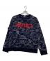 KENZO（ケンゾー）の古着「マーメイドウェーブロゴスウェット」｜ネイビー