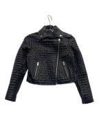 DIESELディーゼル）の古着「レザージャケット」｜ブラック