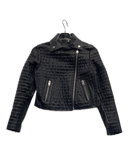 DIESEL（ディーゼル）DIESEL (ディーゼル) レザージャケット ブラック サイズ:XSの古着・服飾アイテム
