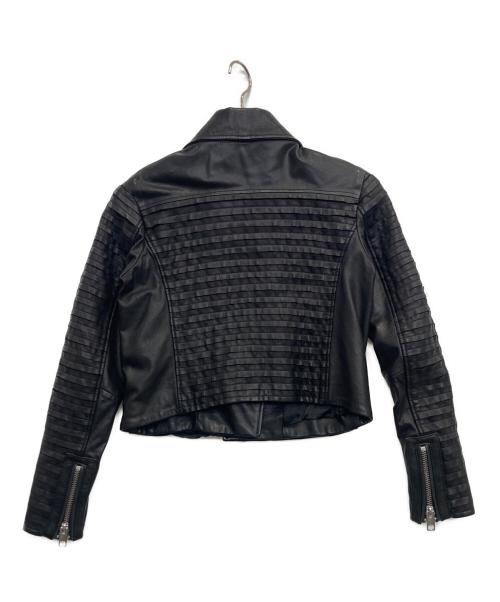 DIESEL（ディーゼル）DIESEL (ディーゼル) レザージャケット ブラック サイズ:XSの古着・服飾アイテム