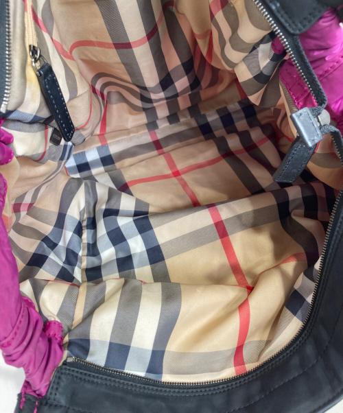 BURBERRY（バーバリー）BURBERRY (バーバリー) ハンドバッグ パープルの古着・服飾アイテム
