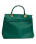 中古・古着 JIL SANDER (ジルサンダー) 2WAYハンドバッグ グリーン：9000円