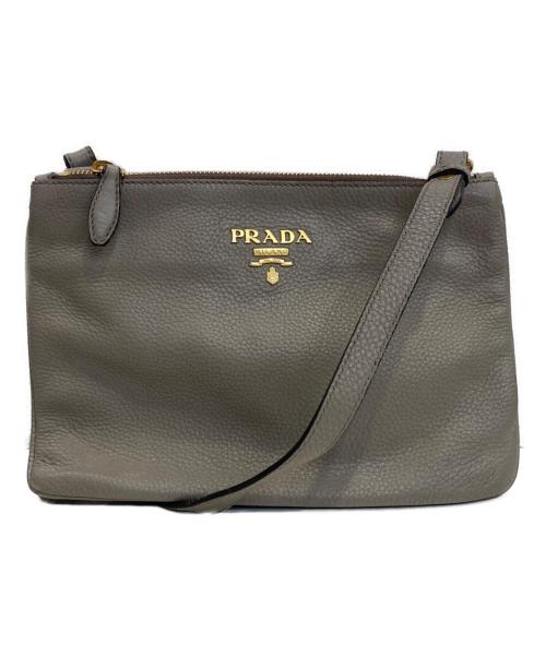 PRADA（プラダ）PRADA (プラダ) ショルダーバッグ グレージュの古着・服飾アイテム