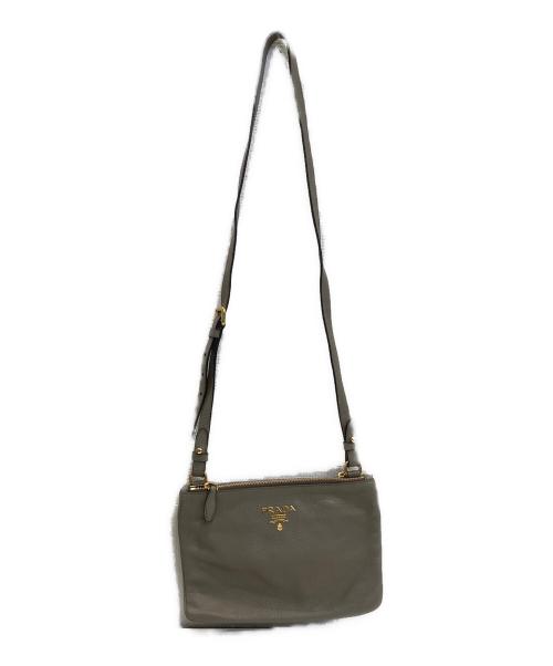 PRADA（プラダ）PRADA (プラダ) ショルダーバッグ グレージュの古着・服飾アイテム
