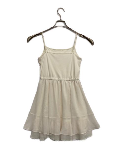 COCODEAL（ココディール）COCODEAL (ココディール) カスケードボウタイフリルミニワンピース ベージュ サイズ:1の古着・服飾アイテム