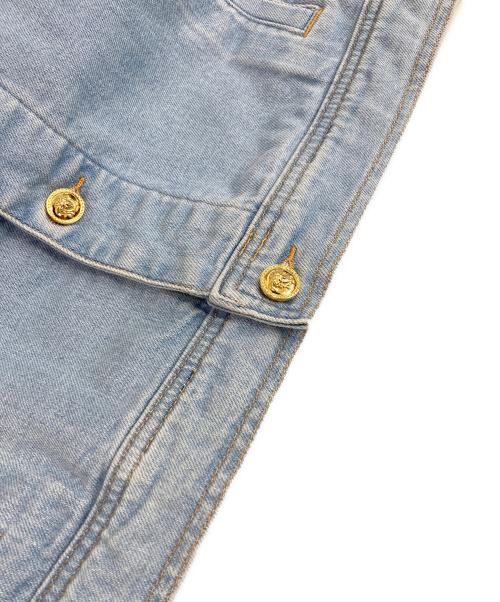 VERSACE（ヴェルサーチェ）VERSACE (ヴェルサーチェ) ストーンウォッシュデニムジャケット インディゴ サイズ:46の古着・服飾アイテム