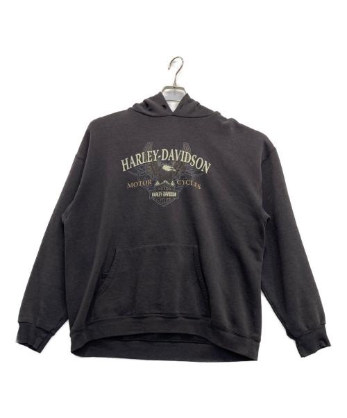 HARLEY-DAVIDSON（ハーレーダビッドソン）HARLEY-DAVIDSON (ハーレーダビッドソン) パーカー ブラック サイズ:Lの古着・服飾アイテム