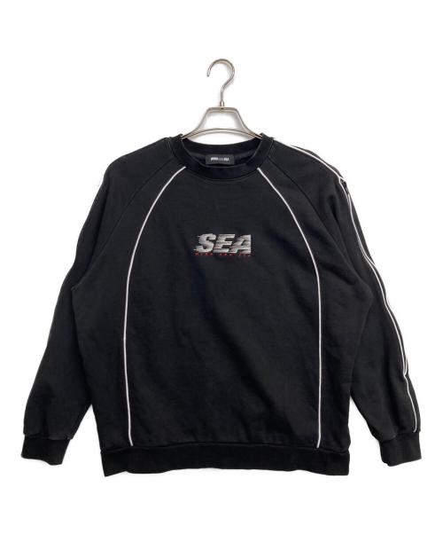 WIND AND SEA（ウィンダンシー）WIND AND SEA (ウィンダンシー) クルーネックスウェット ブラック サイズ:Lの古着・服飾アイテム
