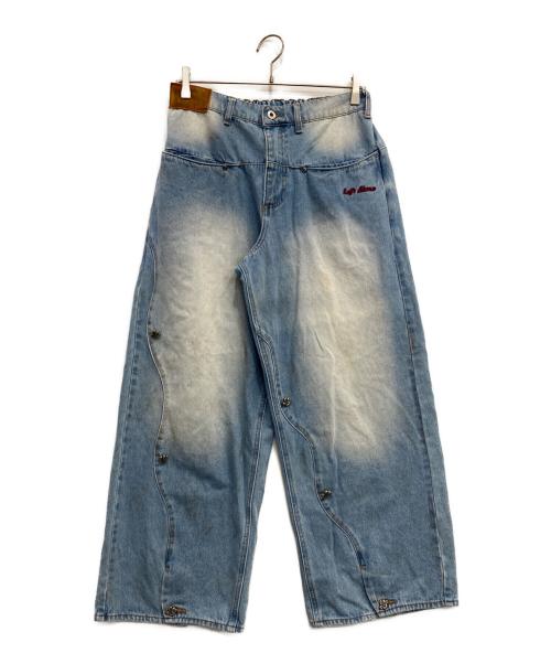 Left Alone（レフトアローン）Left Alone (レフトアローン) RAW WAVE DENIM PANTS ブルー サイズ:Ｍの古着・服飾アイテム
