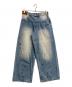 Left Alone（レフトアローン）の古着「RAW WAVE DENIM PANTS」｜ブルー
