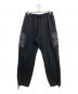 THE BLACK EYE PATCH（ブラックアイパッチ）の古着「METAL LOGO FABRIC-STITCHED SWEAT PANTS」｜ブラック
