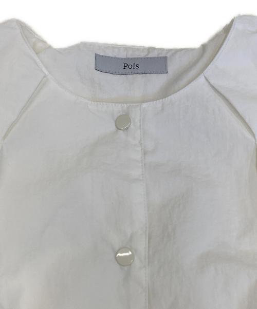 pois（ポワ）Pois (ポワ) ブラウス ホワイト サイズ:FREEの古着・服飾アイテム
