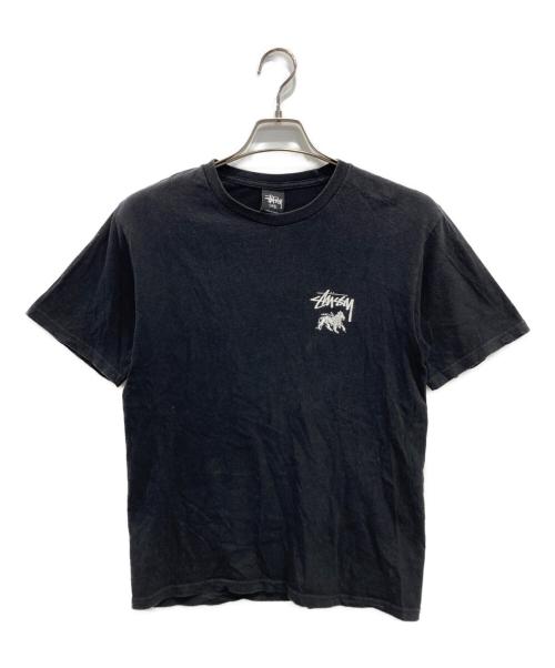 stussy（ステューシー）stussy (ステューシー) プリントTシャツ ブラック サイズ:Sの古着・服飾アイテム