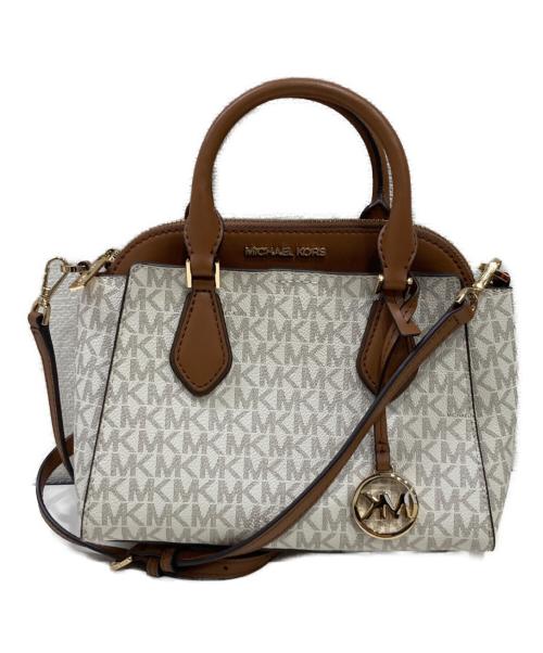 MICHAEL KORS（マイケルコース）MICHAEL KORS (マイケルコース) 2WAYショルダーバッグ ベージュの古着・服飾アイテム