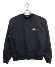 stussy（ステューシー）の古着「クルーネックスウェット」｜ブラック