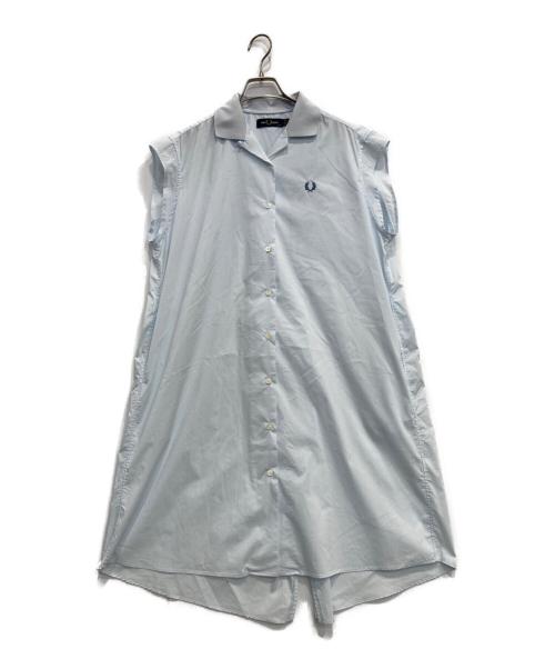 FRED PERRY（フレッドペリー）FRED PERRY (フレッドペリー) シャツワンピース ブルー サイズ:38の古着・服飾アイテム