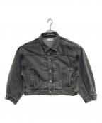 MARW UNITED ARROWSマルゥ ユナイテッドアローズ）の古着「ブラックデニムジャケット」｜グレー