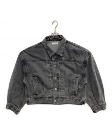 MARW UNITED ARROWS（マルゥ ユナイテッドアローズ）の古着「ブラックデニムジャケット」｜グレー