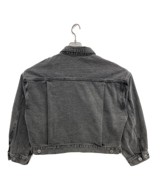 MARW UNITED ARROWS（マルゥ ユナイテッドアローズ）MARW UNITED ARROWS (マルゥ ユナイテッドアローズ) ブラックデニムジャケット グレー サイズ:38の古着・服飾アイテム