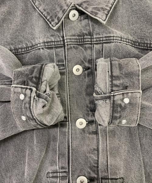 MARW UNITED ARROWS（マルゥ ユナイテッドアローズ）MARW UNITED ARROWS (マルゥ ユナイテッドアローズ) ブラックデニムジャケット グレー サイズ:38の古着・服飾アイテム