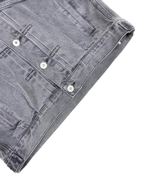 MARW UNITED ARROWS（マルゥ ユナイテッドアローズ）MARW UNITED ARROWS (マルゥ ユナイテッドアローズ) ブラックデニムジャケット グレー サイズ:38の古着・服飾アイテム