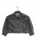 MARW UNITED ARROWS（マルゥ ユナイテッドアローズ）の古着「ブラックデニムジャケット」｜グレー