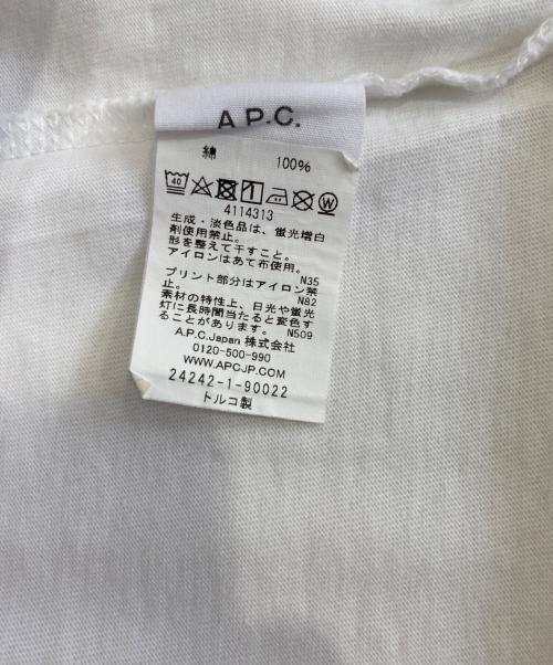 A.P.C.（アーペーセー）A.P.C. (アーペーセー) pokemon (ポケモン) Tシャツ ホワイト サイズ:XSの古着・服飾アイテム